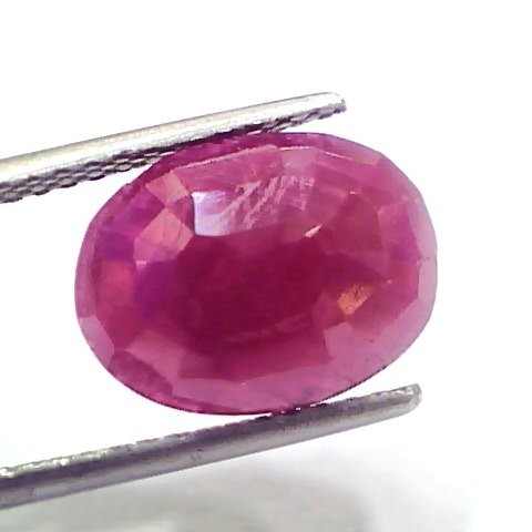 6.29 Ct Certified Unheated Untreated Natural New Burma Ruby