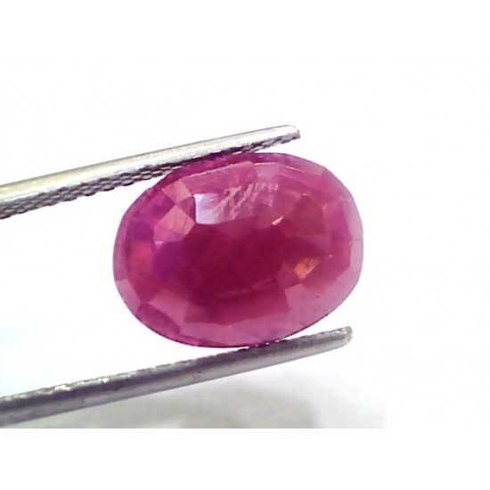 6.29 Ct Certified Unheated Untreated Natural New Burma Ruby