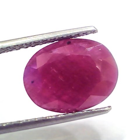 6.29 Ct Certified Unheated Untreated Natural New Burma Ruby