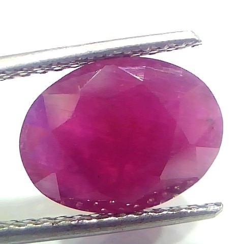 6.14 Ct Certified Unheated Untreated Natural New Burma Ruby Manik Stone