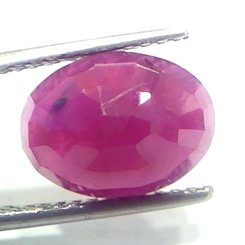 6.14 Ct Certified Unheated Untreated Natural New Burma Ruby Manik Stone