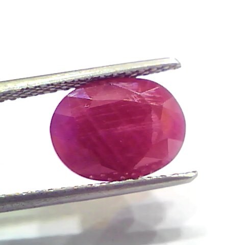 6.32 Ct Certified Unheated Untreated Natural New Burma Ruby