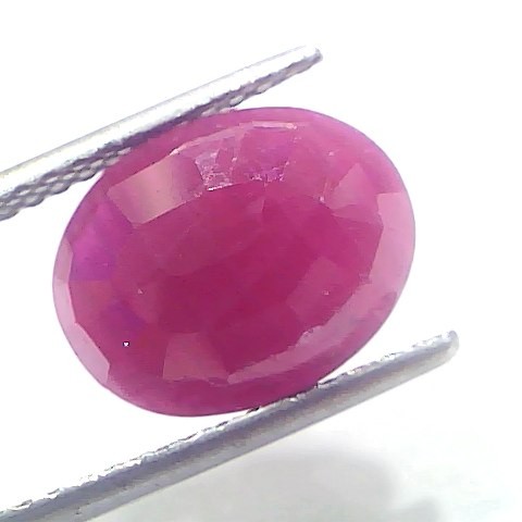 6.47 Ct Certified Unheated Untreated Natural New Burma Ruby