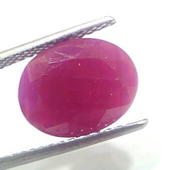 6.47 Ct Certified Unheated Untreated Natural New Burma Ruby