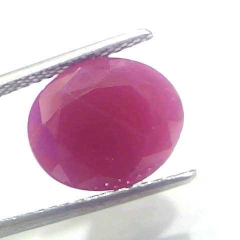 6.54 Ct Certified Unheated Untreated Natural New Burma Ruby