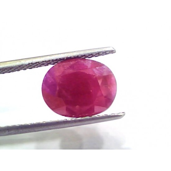 6.67 Ct Certified Unheated Untreated Natural New Burma Ruby