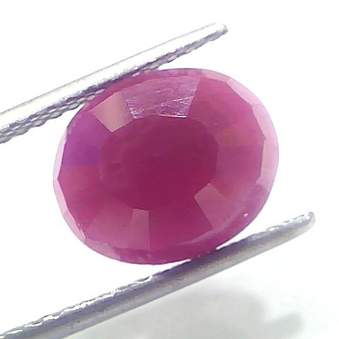 6.83 Ct Certified Unheated Untreated Natural New Burma Ruby