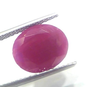 6.83 Ct Certified Unheated Untreated Natural New Burma Ruby