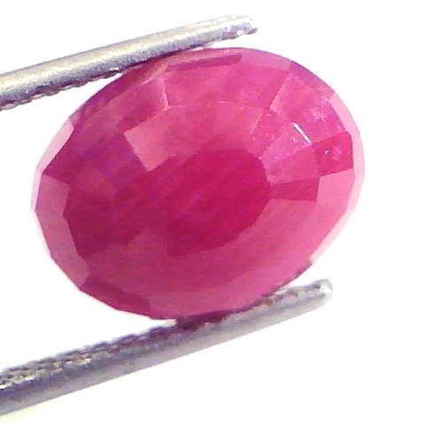 6.97 Ct Untreated Natural Old Burma Ruby Gemstone Manik