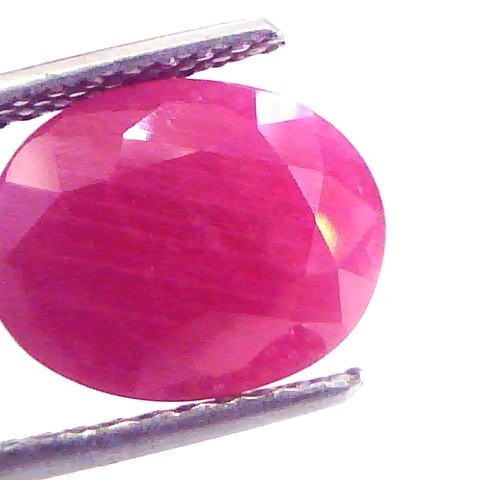 6.97 Ct Untreated Natural Old Burma Ruby Gemstone Manik
