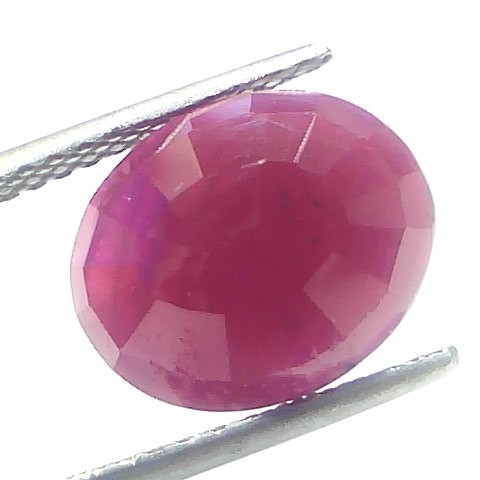 7.02 Ct Certified Unheated Untreated Natural New Burma Ruby
