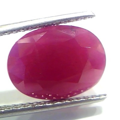 7.09 Ct Certified Unheated Untreated Natural New Burma Ruby Manik Stone
