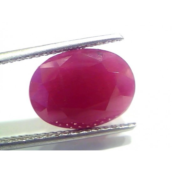 7.09 Ct Certified Unheated Untreated Natural New Burma Ruby Manik Stone