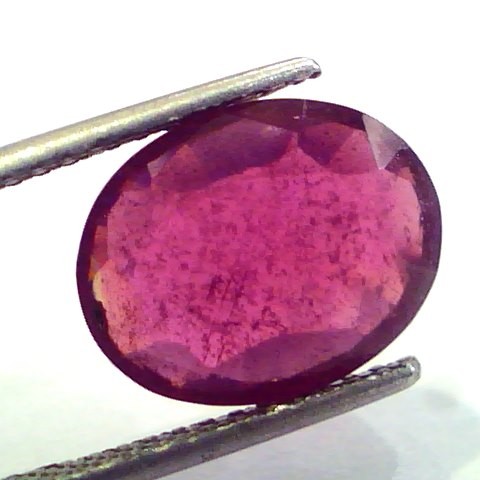 7.32 Ct Natural Ruby Gemstone Manek Gem for Sun (Heated)