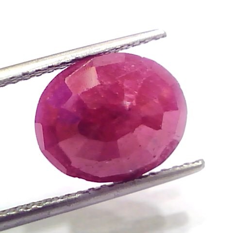 7.56 Ct Certified Unheated Untreated Natural New Burma Ruby