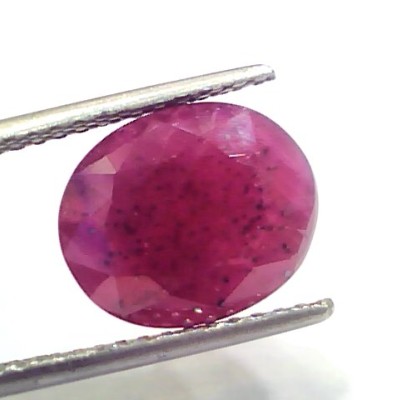 7.61 Ct Certified Unheated Untreated Natural New Burma Ruby