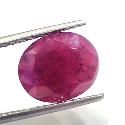 7.61 Ct Certified Unheated Untreated Natural New Burma Ruby