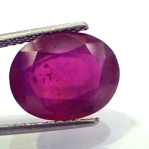 7.78 Ct Natural Ruby Gemstone Manek Gem for Sun (Heated)