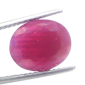 8.98 Ct Certified Unheated Untreated Natural New Burma Ruby