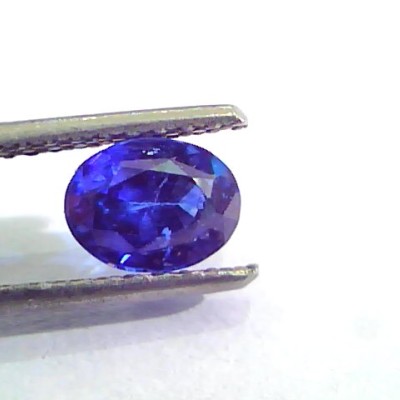 1.29 Ct Unheated Untreated Natural Ceylon Deep Royal Blue Sapphire
