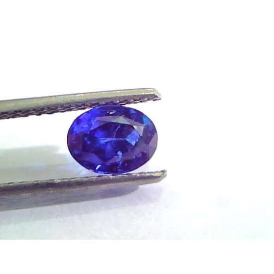 1.29 Ct Unheated Untreated Natural Ceylon Deep Royal Blue Sapphire