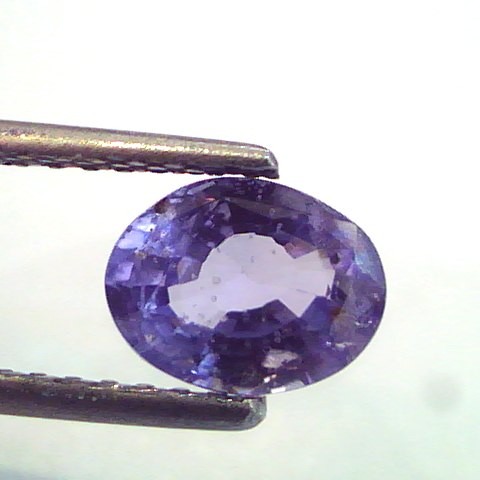1.71 Ct Untreated Natural Ceylon Purplish Blue Sapphire (Khooni)