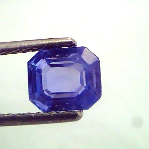 1.94 Ct Emerald Cut Unheated Natural Ceylon Blue Sapphire/Neelam