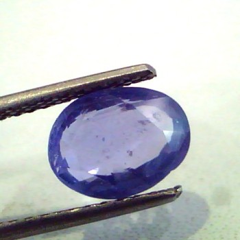 2.97 Ct Unheated Untreated Natural Ceylon Blue Sapphire/Neelam