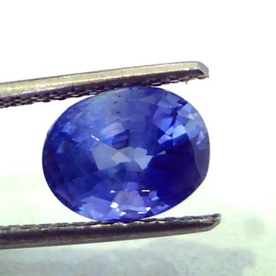 3.93 Ct Unheated Untreated Natural Ceylon Blue Sapphire Neelam Gem