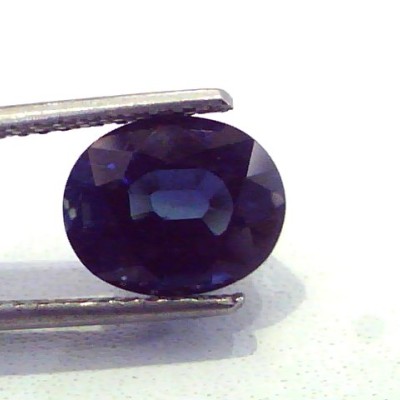4.13 Ct Unheated Untreated Natural Royal Deep Blue Colour Sapphire