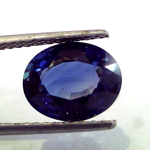 4.21 Ct IGI Certified Unheated Natural Deep Royal Blue Sapphire