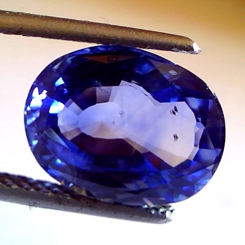 4.93 Ct Untreated Natural Ceylon Blue sapphire Premium Colour A+