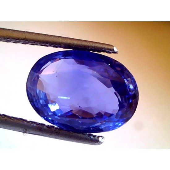 5.51 Ct GII Certified Unheated Untreated Natural Ceylon Blue sapphire