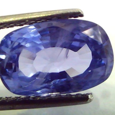 5.71 Ct IGI Certified Unheated Untreated Natural Burma Blue Sapphire
