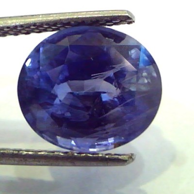 6.31 Ct IGI Certified Unheated Untreated Natural Ceylon Deep Blue Sapphire