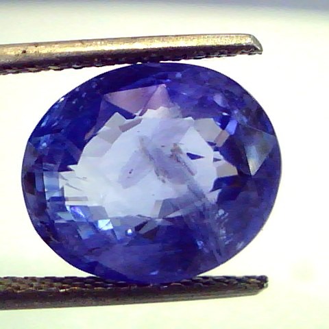 9.83 Ct Untreated Natural Ceylon Blue Sapphire Neelam Gemstone