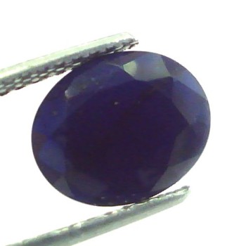 3.75 Ct 4.15 Ratti Natural Dark Bangkok Blue Sapphire Gemstone Heated
