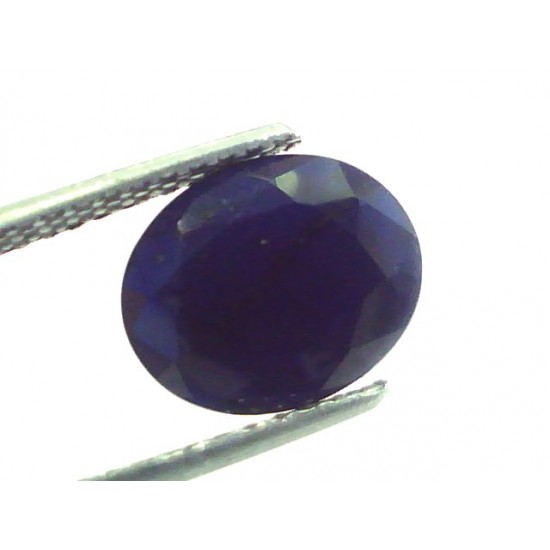 6.15 Ct 6.83 Ratti Natural Dark Bangkok Blue Sapphire Gemstone Heated