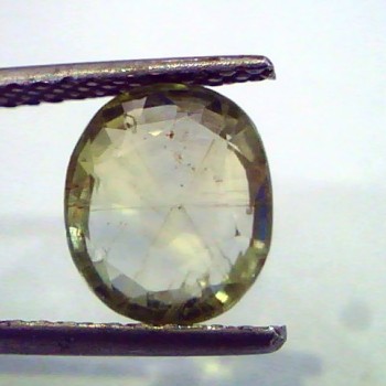 3.68 Carat Unheated Untreated Natural Srilankan Green Sapphire
