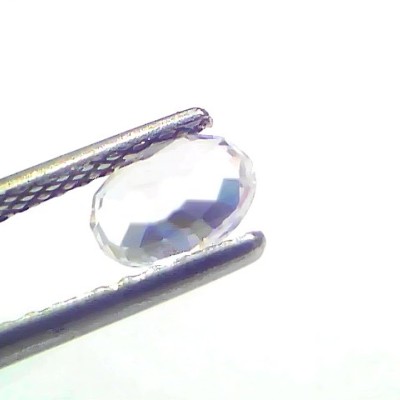 1.03 Ct Certified Unheated Untreated Natural Ceylon White Sapphire