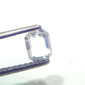 1.00 Ct Certified Unheated Untreated Natural Ceylon White Sapphire