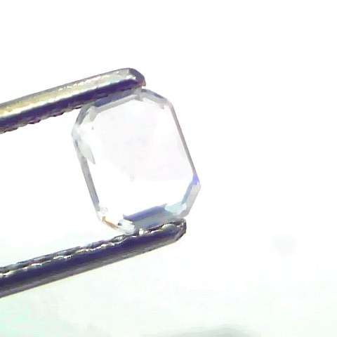 1.00 Ct Certified Unheated Untreated Natural Ceylon White Sapphire