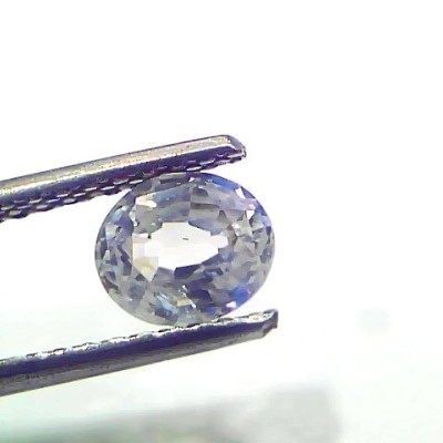 1.07 Ct Certified Unheated Untreated Natural Ceylon White Sapphire