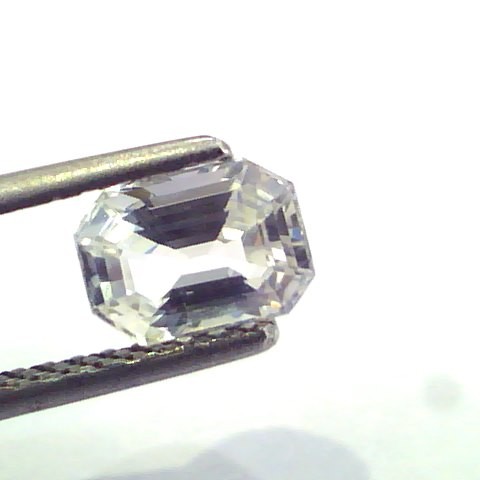 1.49 Ct Unheated Untreated Natural White Sapphire Gemstone AAAAA