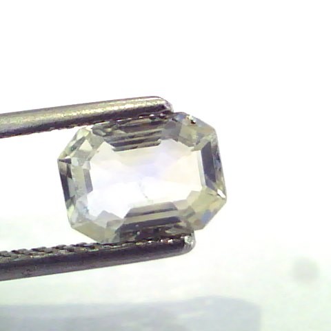 1.47 Ct Unheated Untreated Natural White Sapphire Gemstone