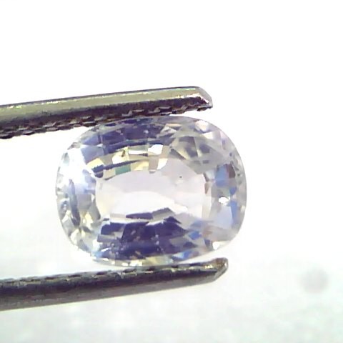 1.92 Ct Unheated Untreated Natural White Sapphire Safed Pukhraj