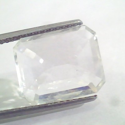 Huge 10.11 Ct IGI Certified Unheated Untreated Natural Ceylon White Sapphire