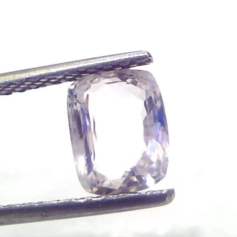 2.08 Ct Certified Unheated Untreated Natural Ceylon White Sapphire
