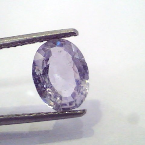 2.18 Ct Unheated Untreated Natural White Sapphire Gemstone