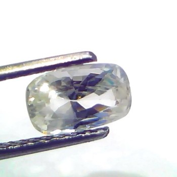 2.14 Ct Certified Unheated Untreated Natural Ceylon White Sapphire